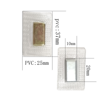 Maignants à disque solide personnalisés Néodymium Magnets PVC Magnet de couture Boutons magnétiques imperméables pour les sacs de vêtements